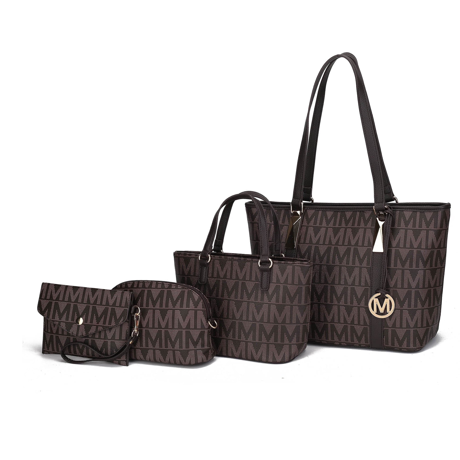 Arya Women'S Tote Bag, Small Tote Handbag, Pouch Purse & Wristlet Wallet, Signature Handbag 4 Pcs Set by Mia K
