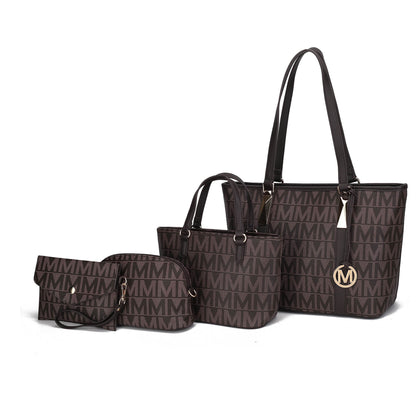Arya Women'S Tote Bag, Small Tote Handbag, Pouch Purse & Wristlet Wallet, Signature Handbag 4 Pcs Set by Mia K