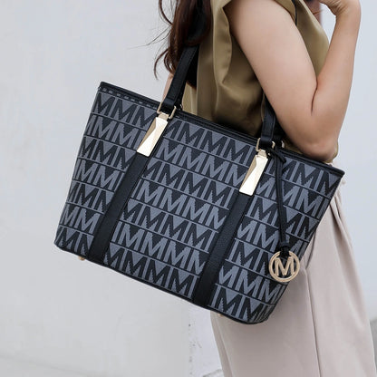 Lippa Women'S Tote Bag, Small Tote Handbag, Pouch Purse & Wristlet Wallet, Signature Handbag 4 Pcs Set by Mia K